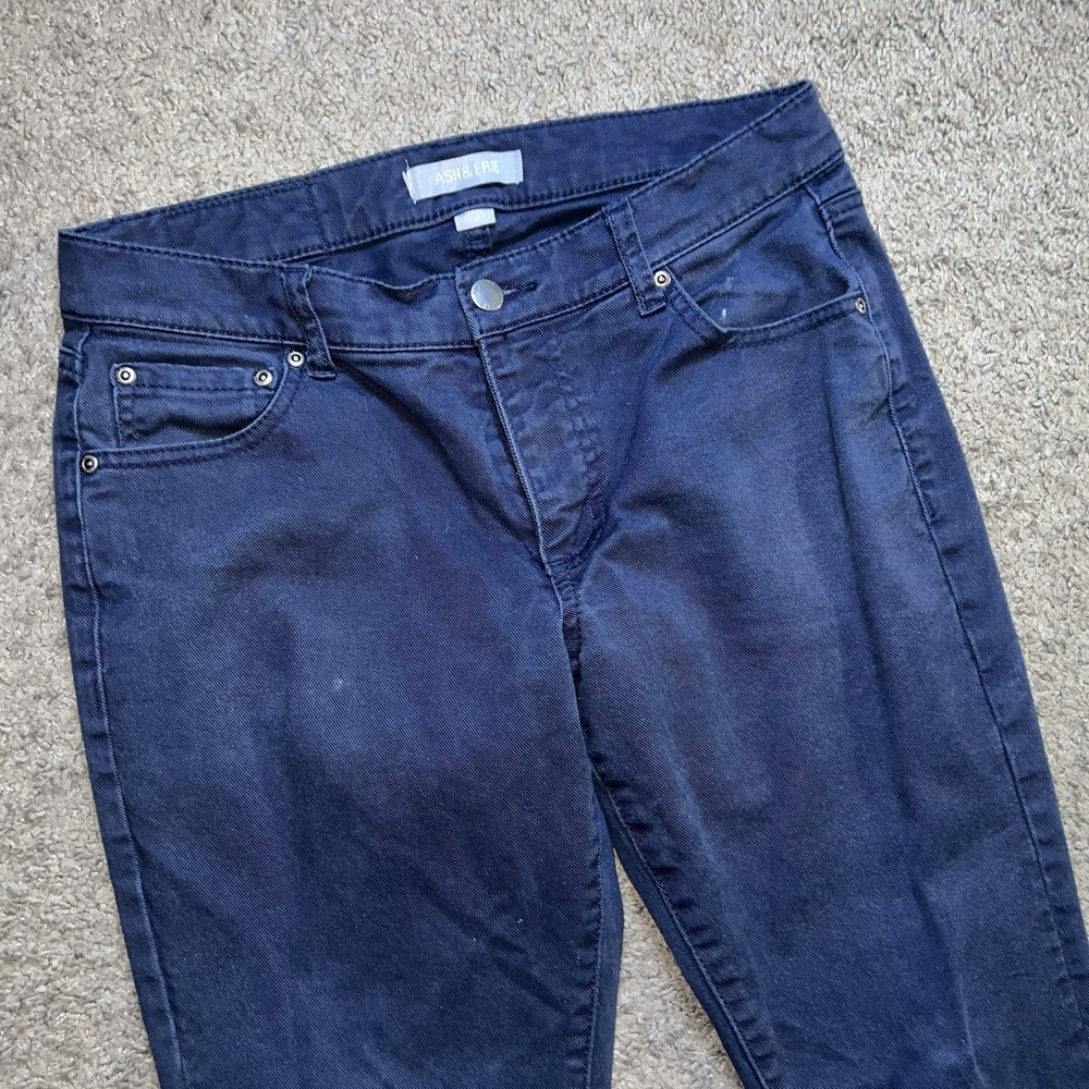 Ash & Erie Pants Mens 30x27 Blue Regular Fit Chino Straight Leg Casual Work